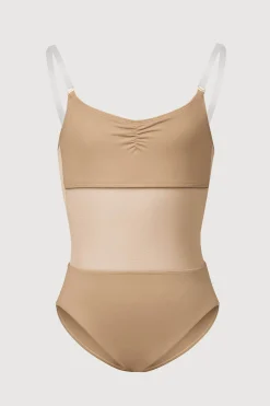 Bloch Unterwäsche^Sunna-Body mit Mesh-Einsatz für Mädchen tan