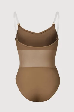 Bloch Unterwäsche^Sunna-Body mit Mesh-Einsatz für Mädchen almond