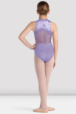 Bloch Trikots^Tanya Turnanzug mit Reißverschluss vorne für Mädchen lilac