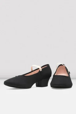 Bloch Charakter^Tempo-Schuhe mit kubanischem Absatz für Damen