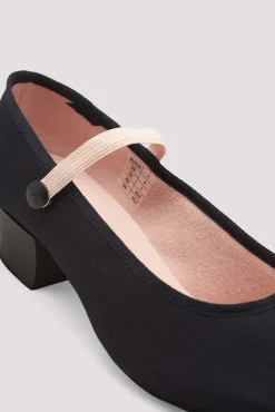 Bloch Charakter^Tempo-Schuhe mit kubanischem Absatz für Damen