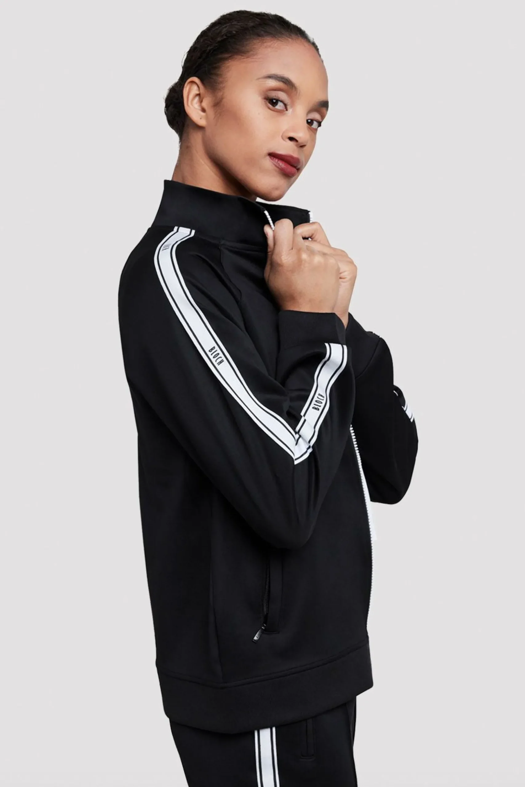Bloch Oberteile|Herren^Trainingsjacke mit -Logo für Erwachsene black