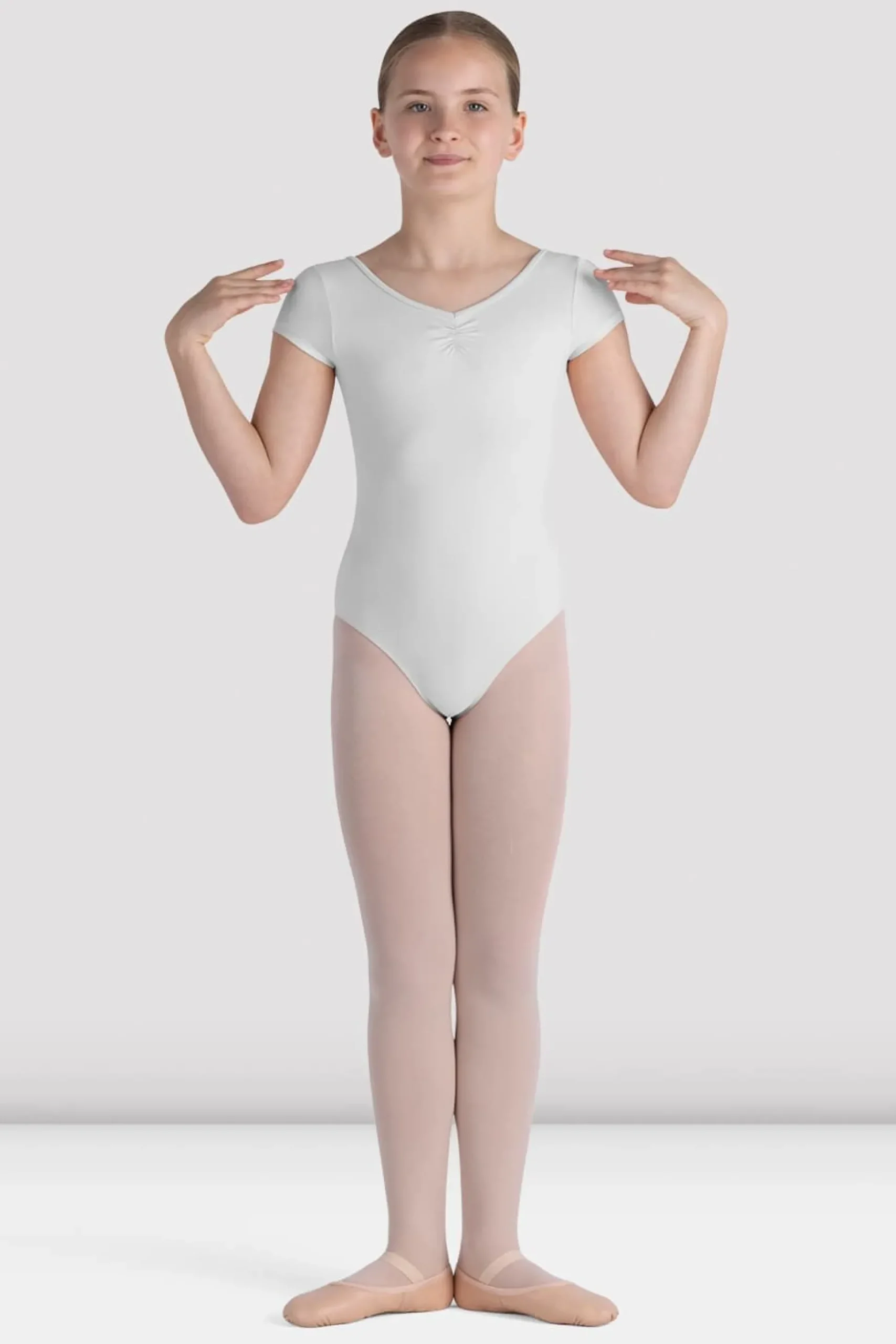 Bloch Basics & Uniformen|Trikots^Trikot mit Flügelärmeln für Mädchen „Piper“ white