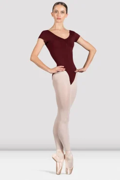 Bloch Grundlagen|Trikots^Turnanzug mit Flügelärmeln für Damen von Penny burgundy