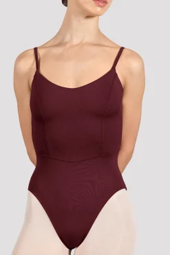 Bloch Grundlagen|Trikots^Turnanzug „Ruby“ mit Rundhalsausschnitt für Damen burgundy