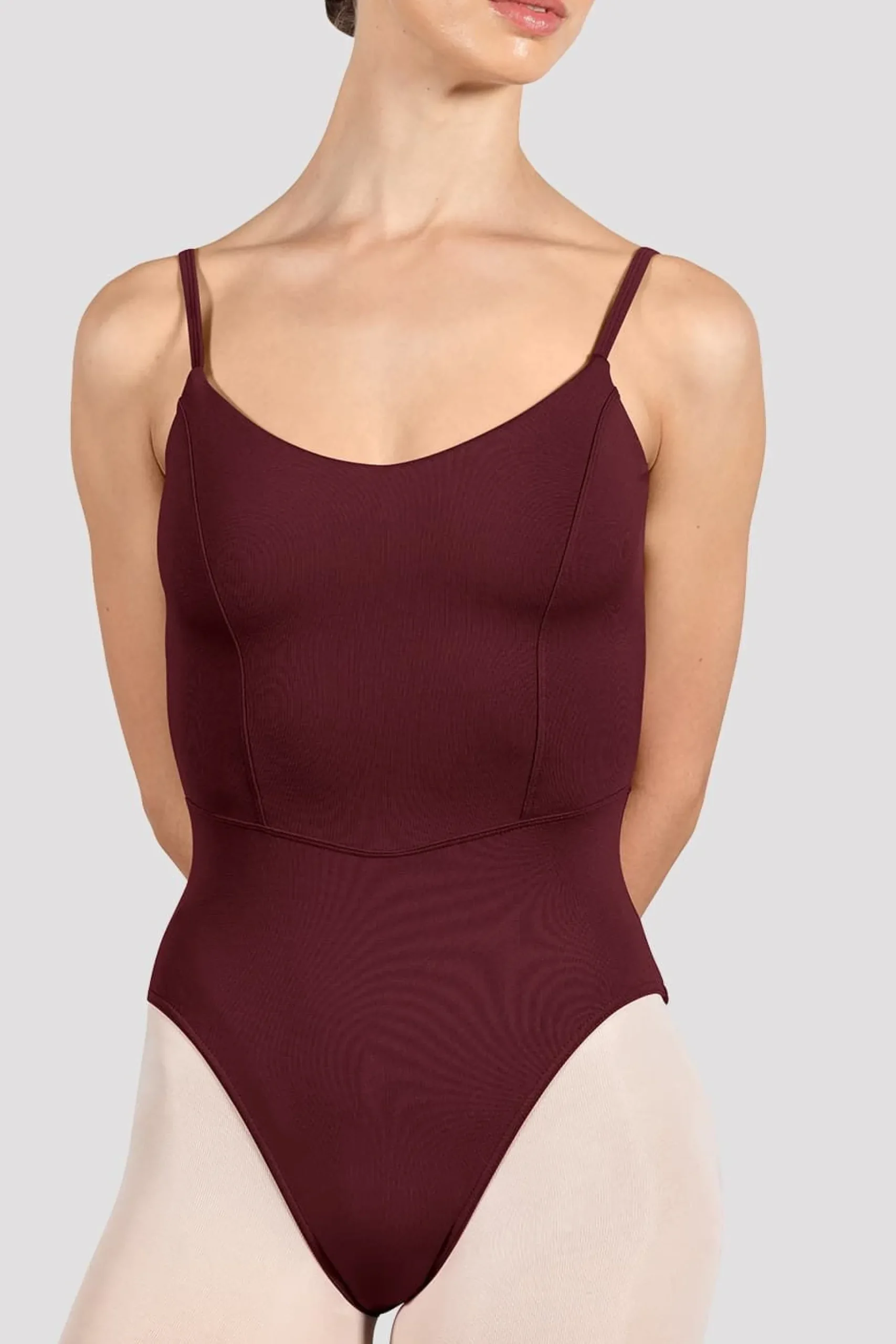 Bloch Grundlagen|Trikots^Turnanzug „Ruby“ mit Rundhalsausschnitt für Damen burgundy