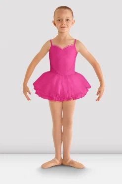 Bloch Kleider|Performance^Tutu-Trikot für Mädchen mit Valentinstags-Motiv